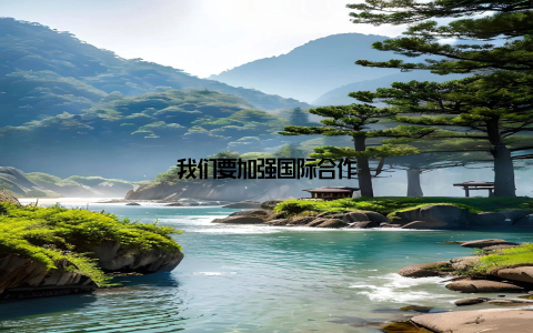 我们要加强国际合作