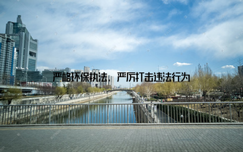 严格环保执法, 严厉打击违法行为