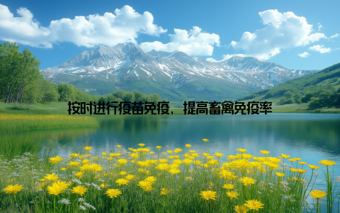 按时进行疫苗免疫, 提高畜禽免疫率