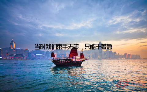 当时我们束手无策, 只能干着急