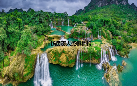 市场负责人感慨地说