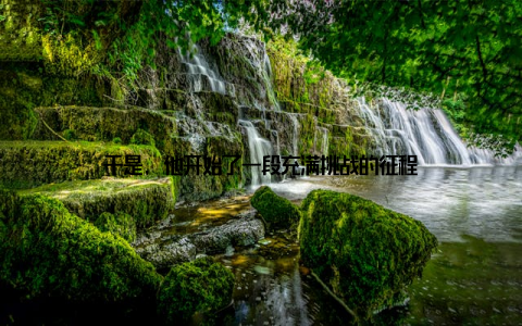 于是, 他开始了一段充满挑战的征程