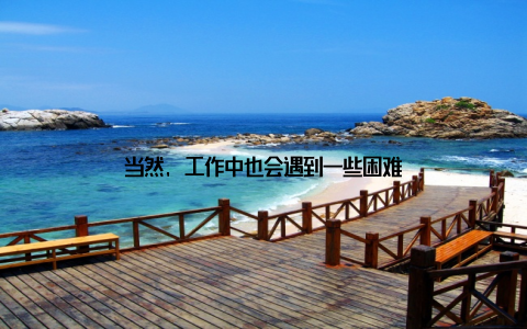 当然, 工作中也会遇到一些困难