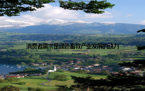 消费者需求是绿色畜牧产业发展的动力