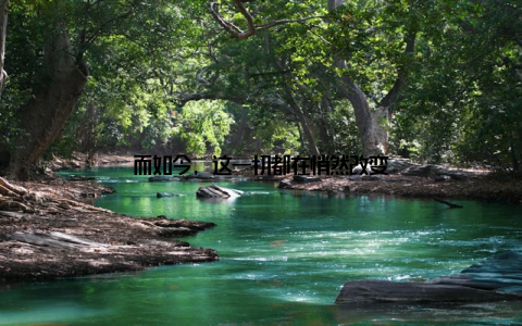 而如今, 这一切都在悄然改变